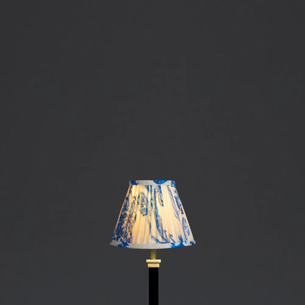 16cm empire shade in blue and white Paisley by Matthew Williamson