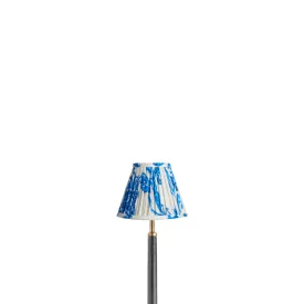 16cm empire shade in blue and white Paisley by Matthew Williamson