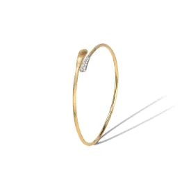 18K YELLOW GOLD AND DIAMOND HUGGING CUFF FROM THE LUCIA COLLECTION