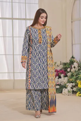 3 Pcs unstitched Khaddar Suit KKH-2353