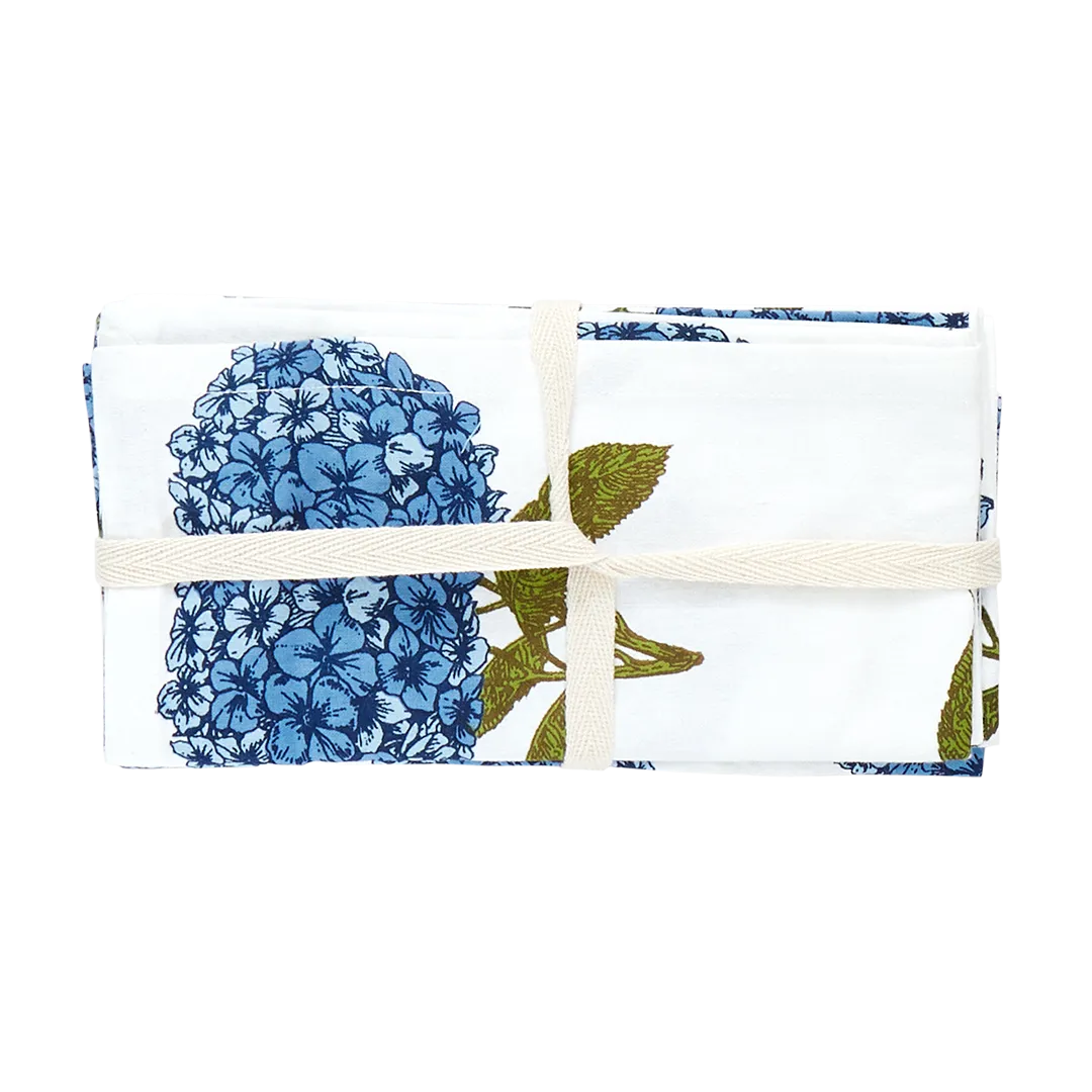 4-Pack Napkin Set - Blue Hydrangeas