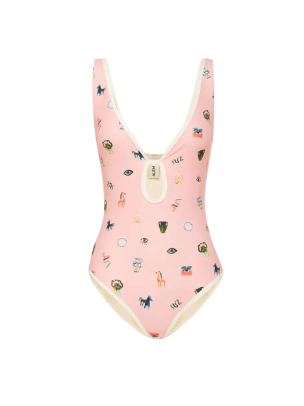 Alemais Cleo Retro One Piece in Pink