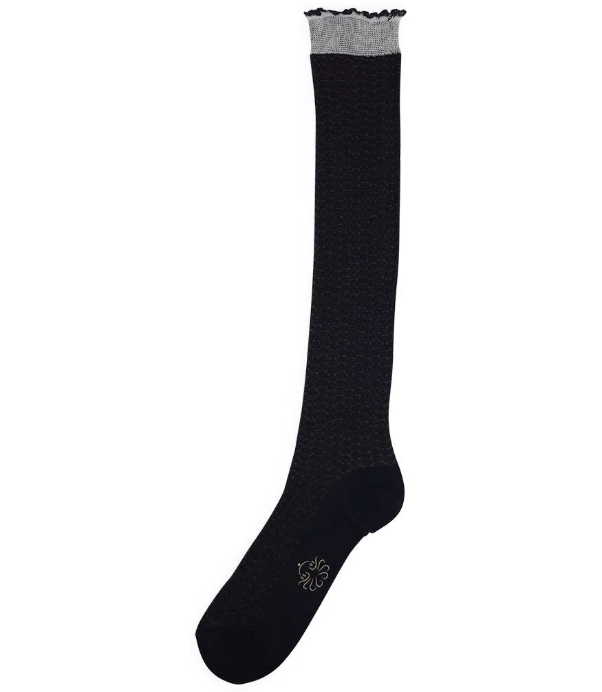 Alto Milano Blue Gilma Long Sock