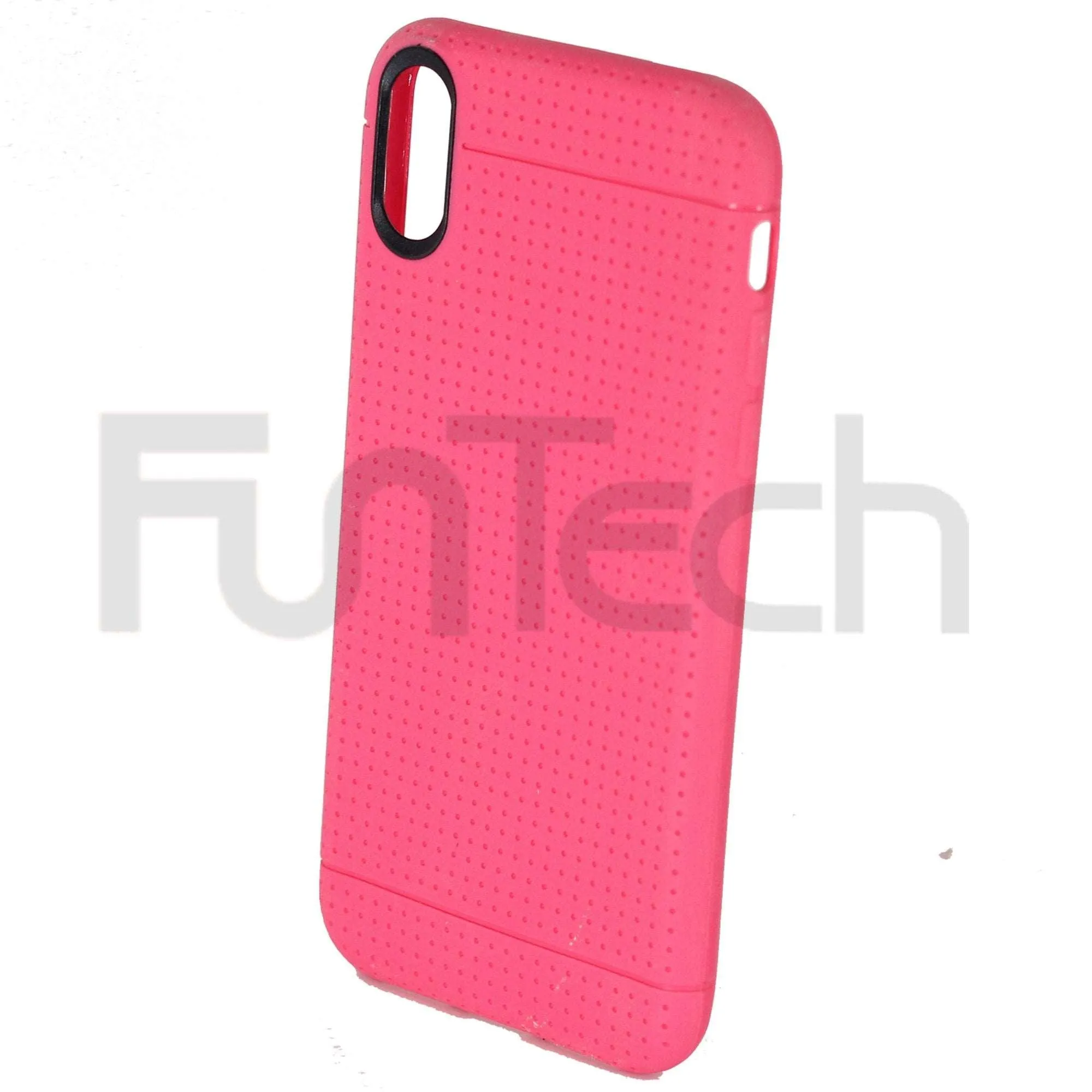 Apple iPhone X & XS Grid Gel Case Red