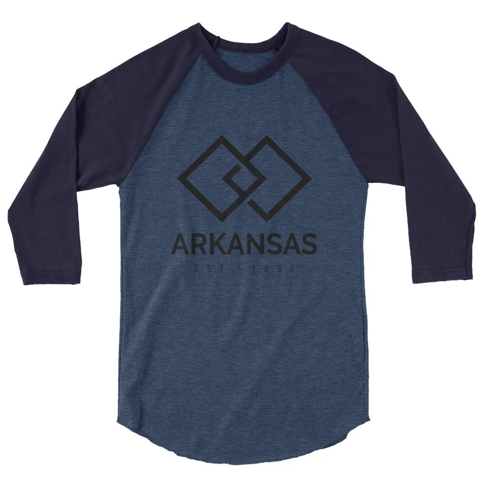 Arkansas - 3/4 Sleeve Raglan Shirt - Established