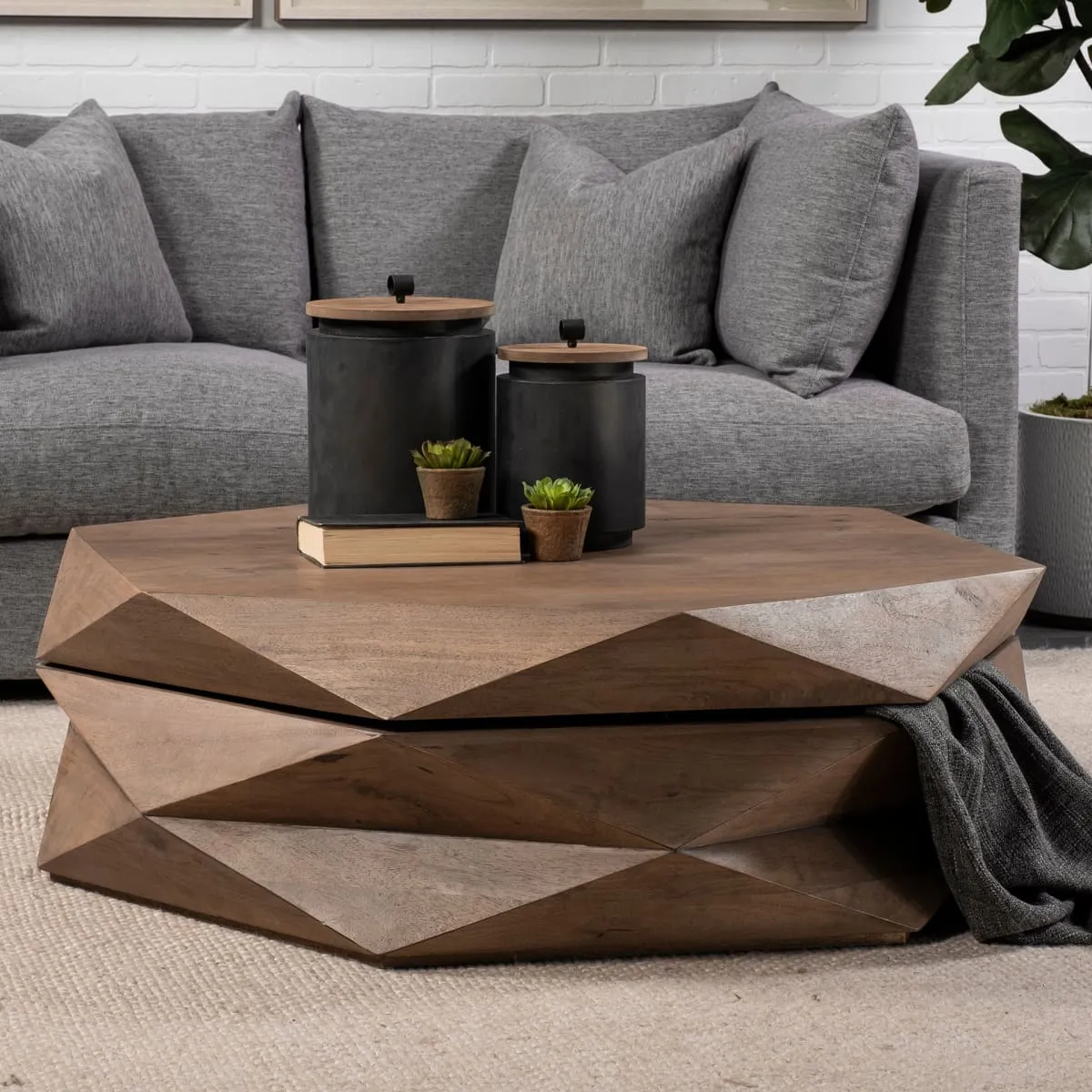 Arreto Coffee Table Brown Wood