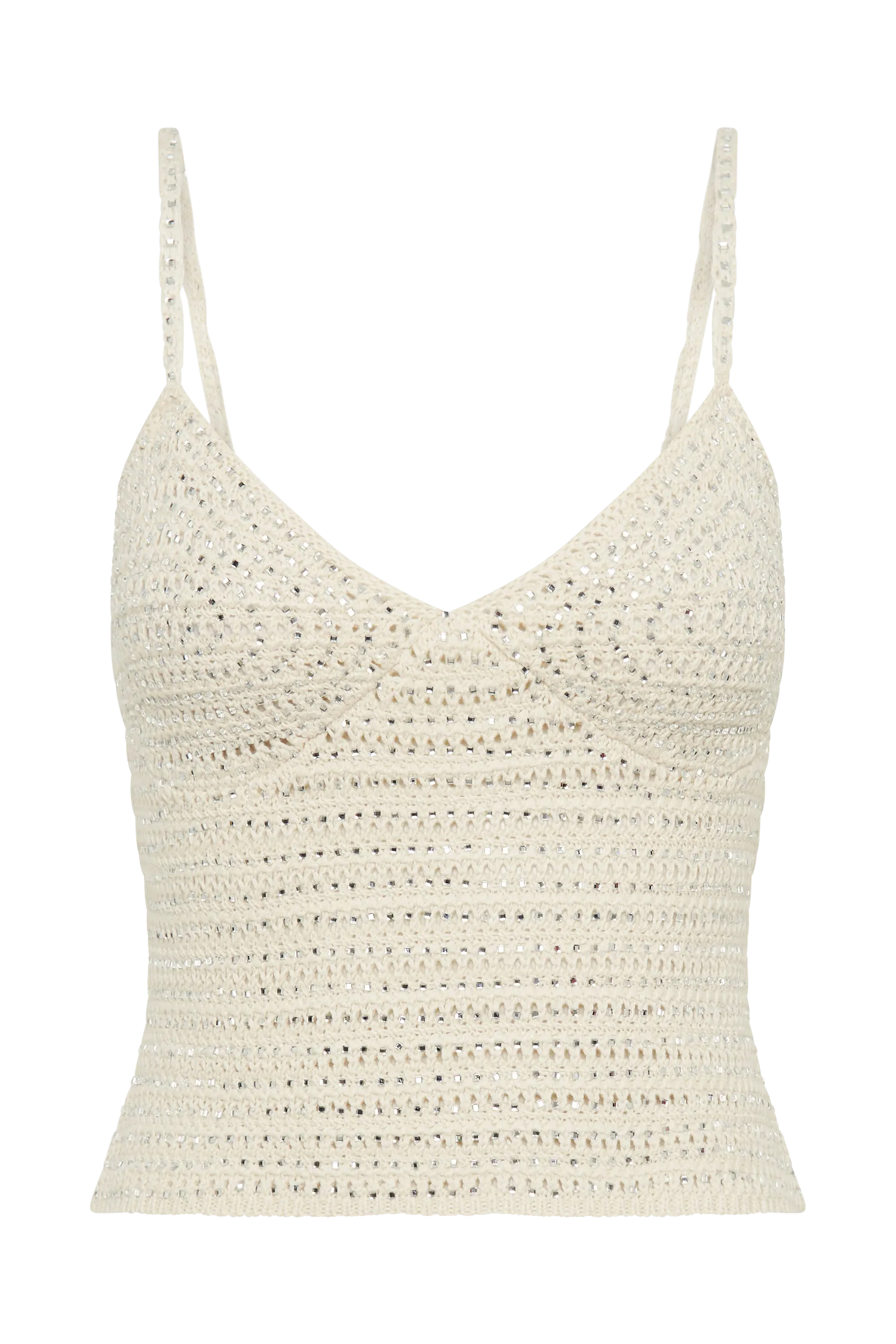 Arwen Embellished Knit Top - Buttercream