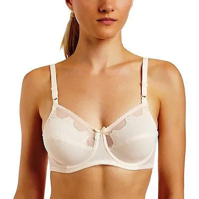 Bali Women's Flower Underwire Bra Floral Style 180 In White Black and Beige