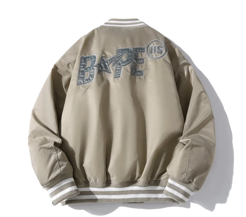 BAPE x Highsnobiety Nylon Varsity Jacket