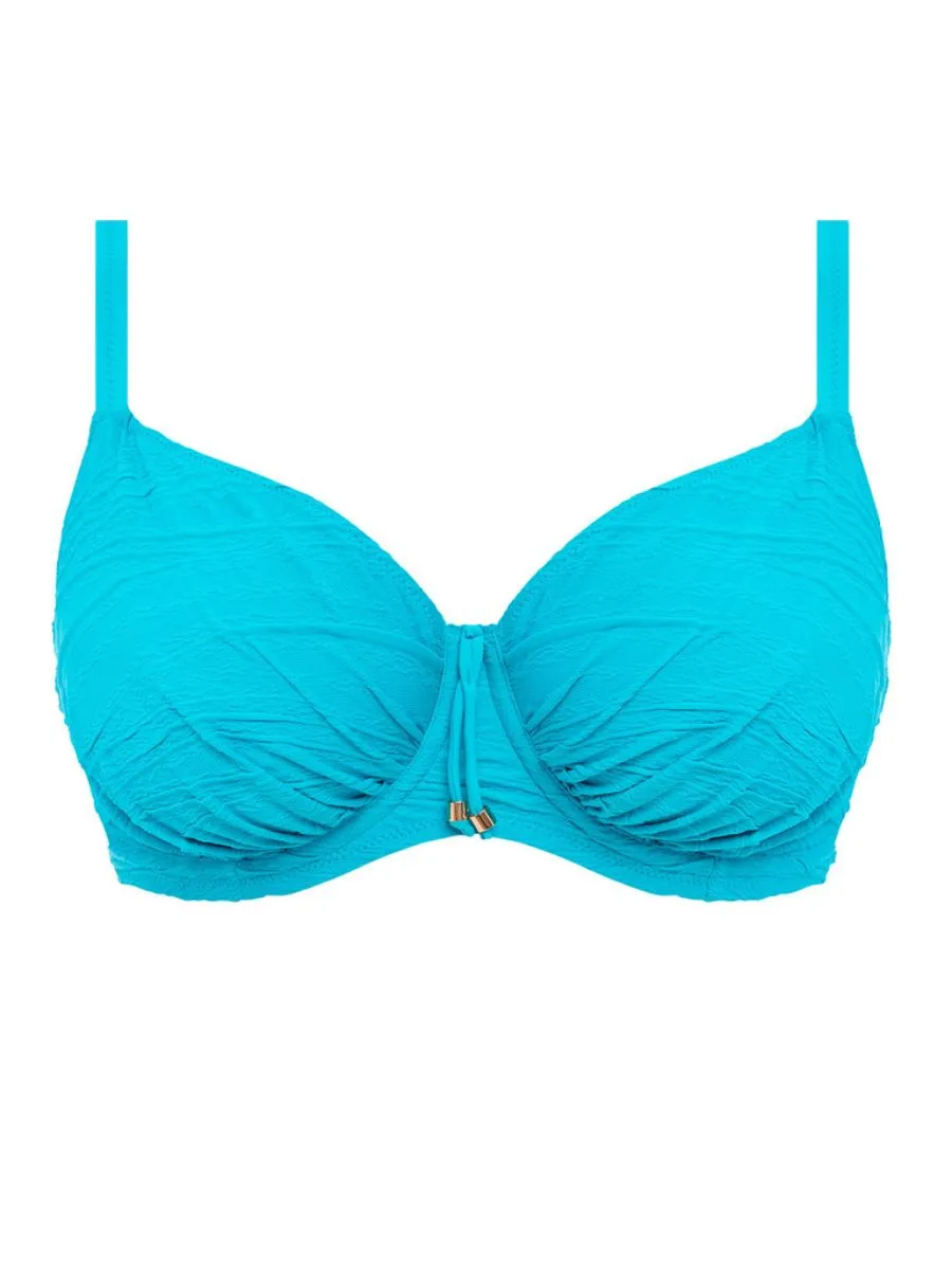 Beach Waves Full Cup Bikini Top - Blue Bird