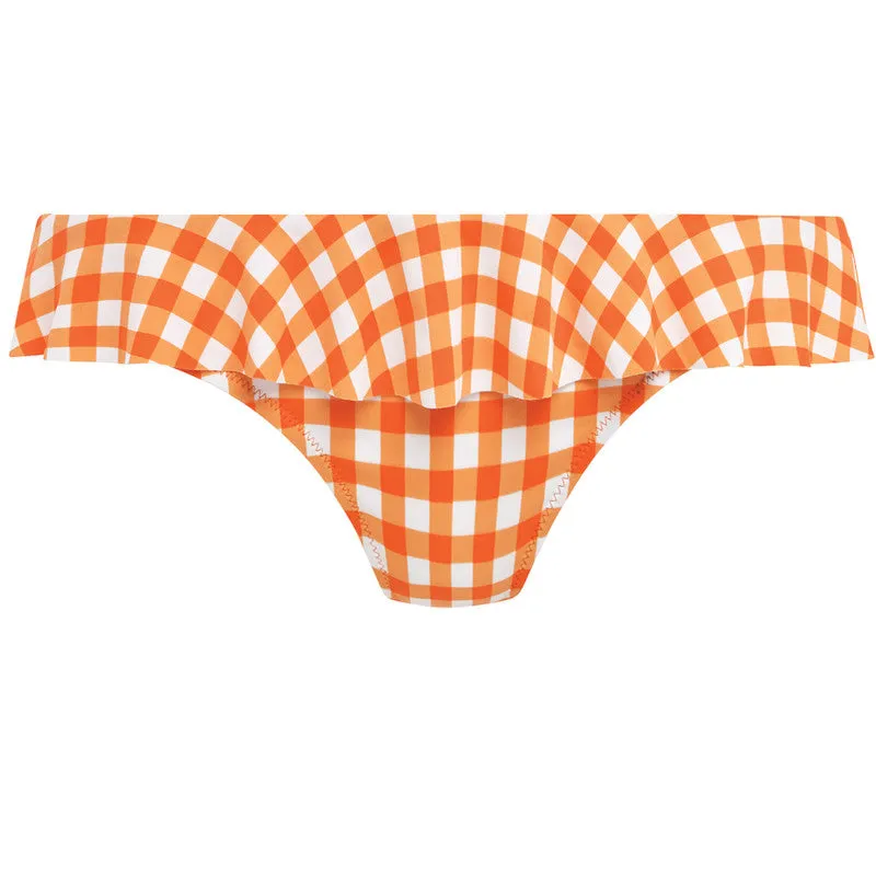 Check In Italini Bikini Brief Orange White - Freya Swim