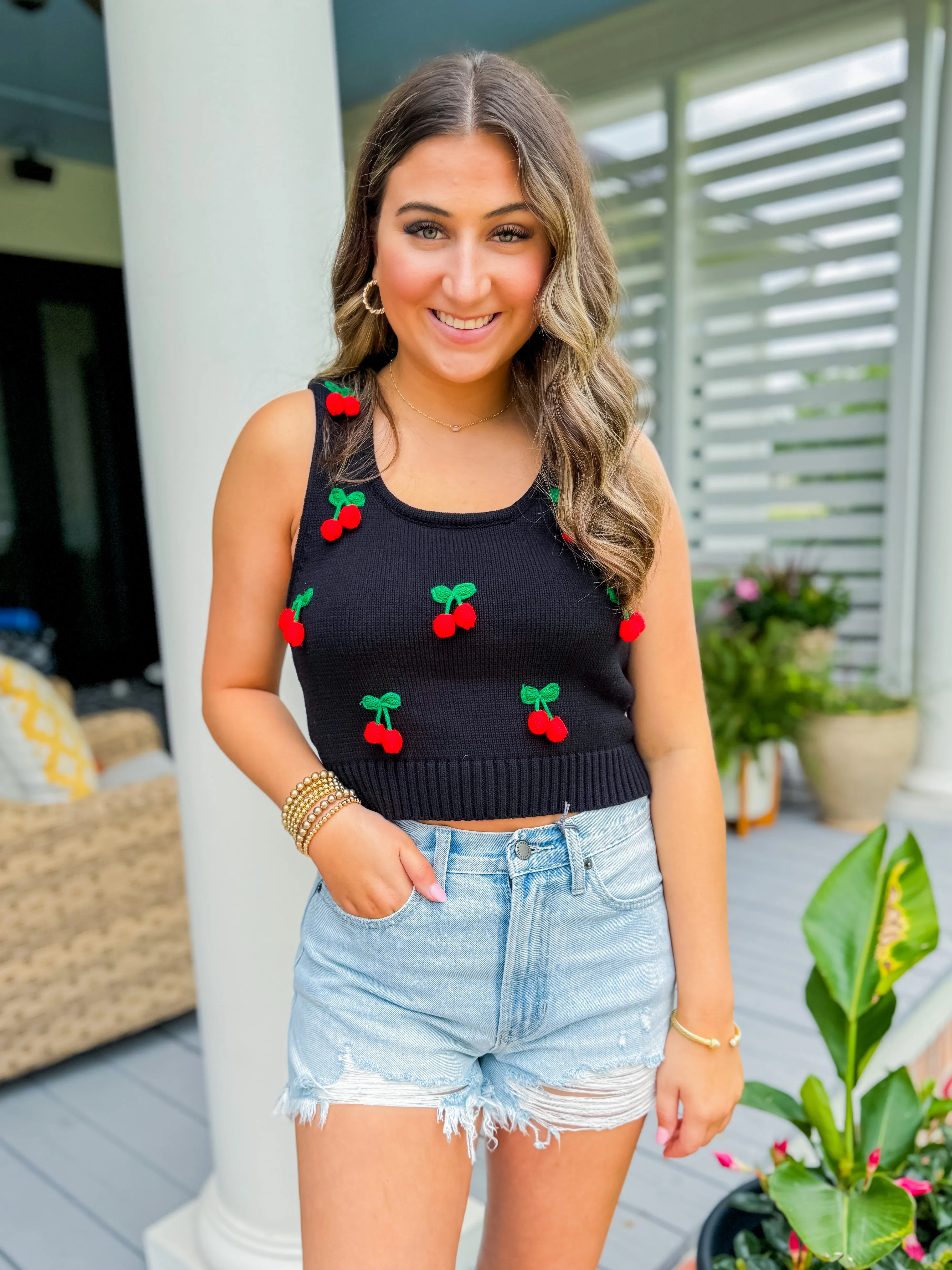 Cherry Crop Top