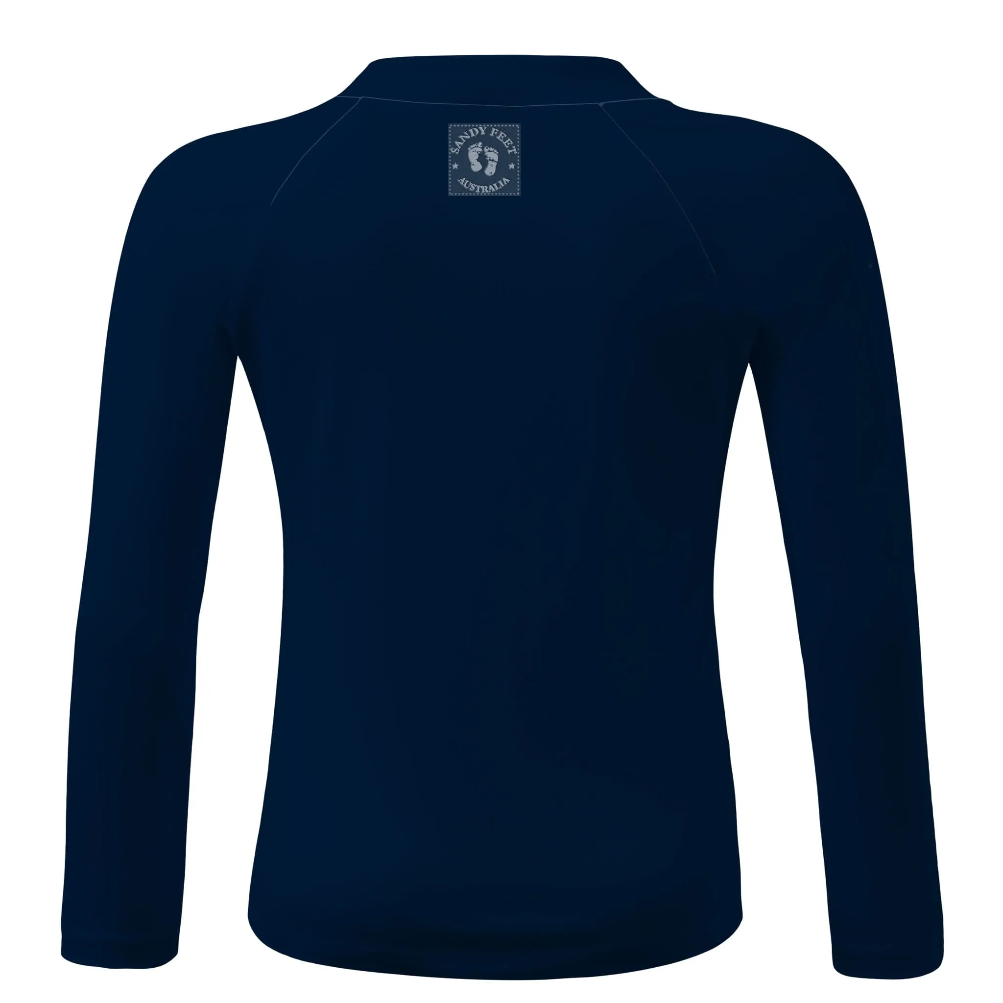 Classic Navy Long Sleeve Zip Rashie