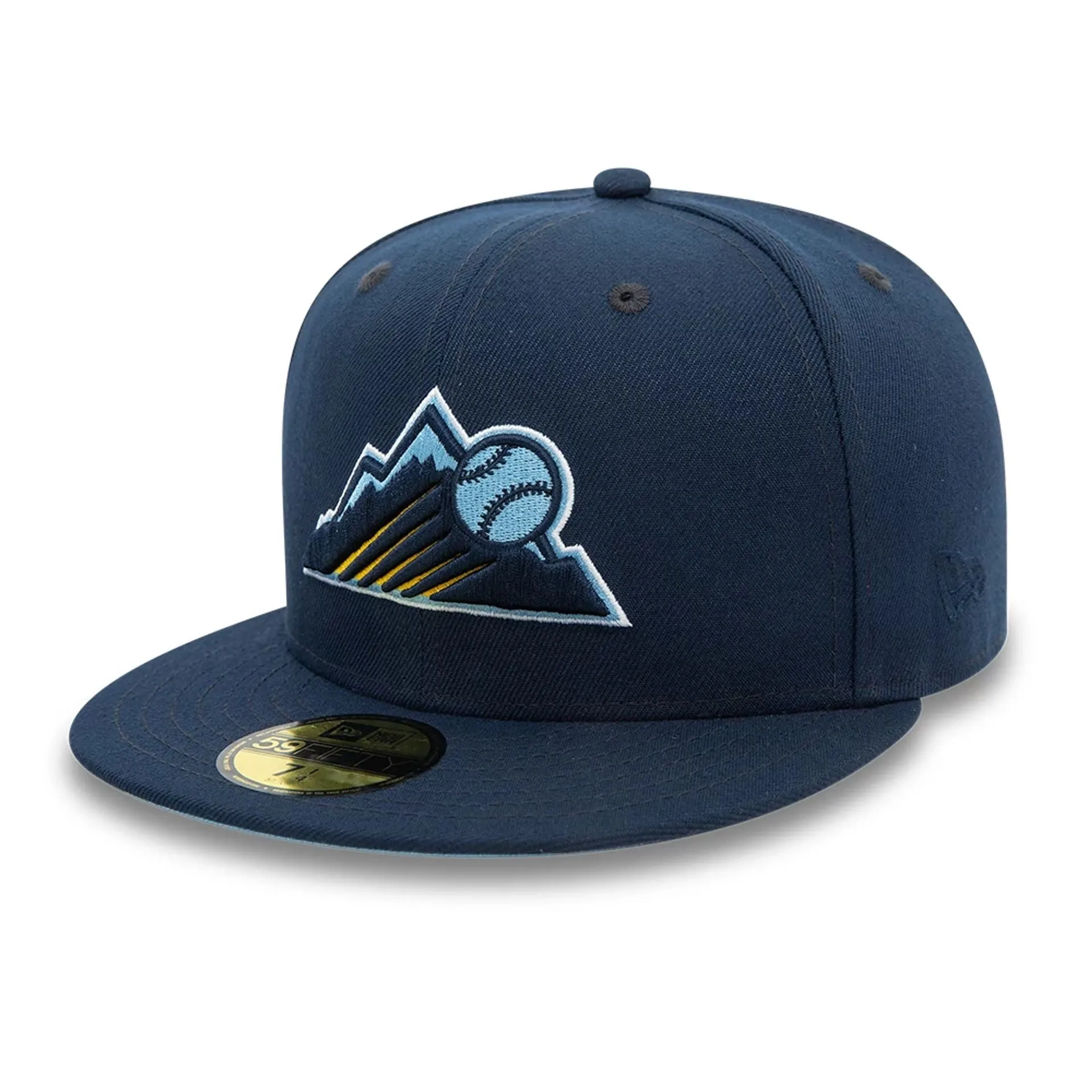 Colorado Rockies MLB Blues Cooperstown Navy 59FIFTY Fitted Cap