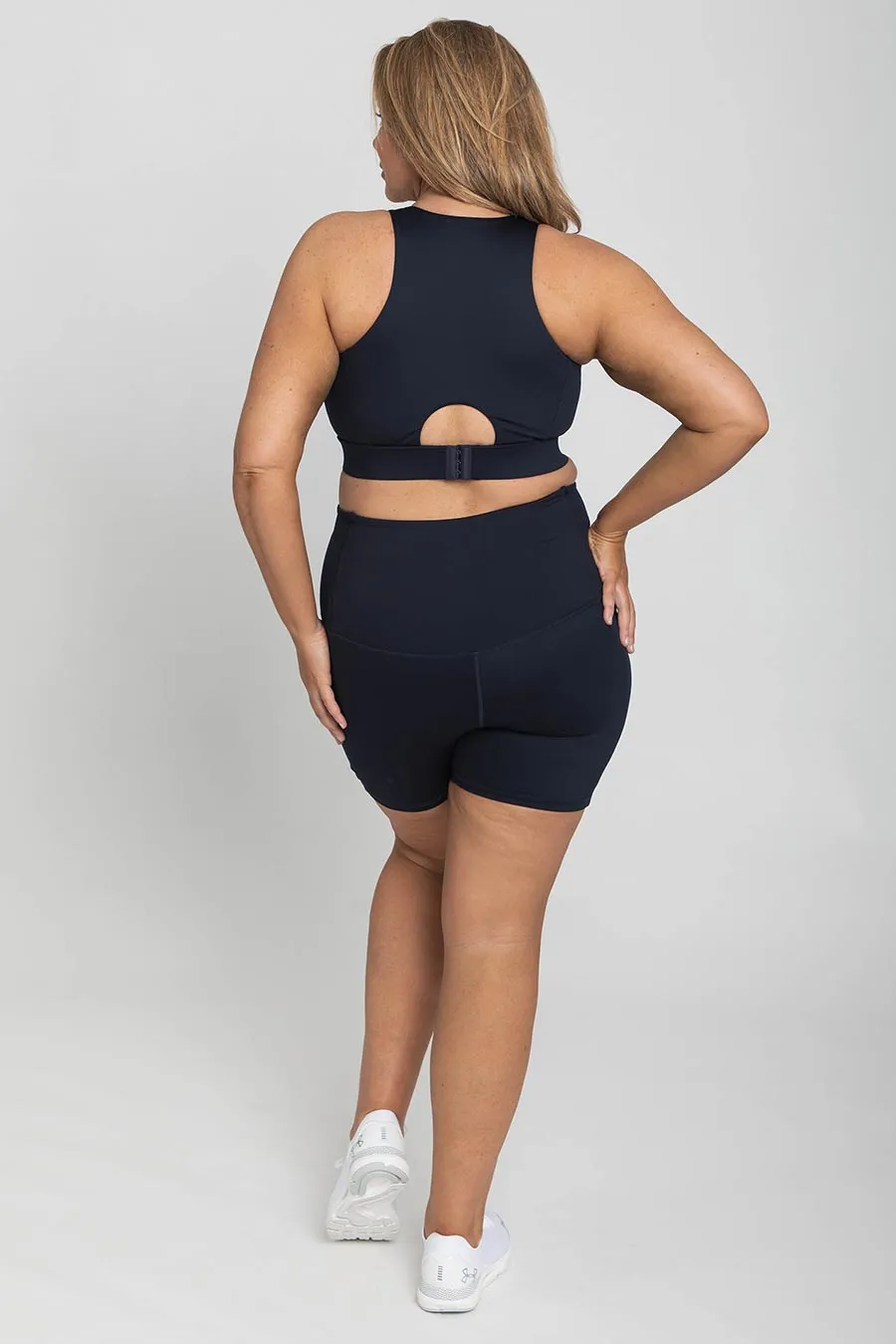 Core Pocket High Waisted 5 Inch Bike Short - Navy