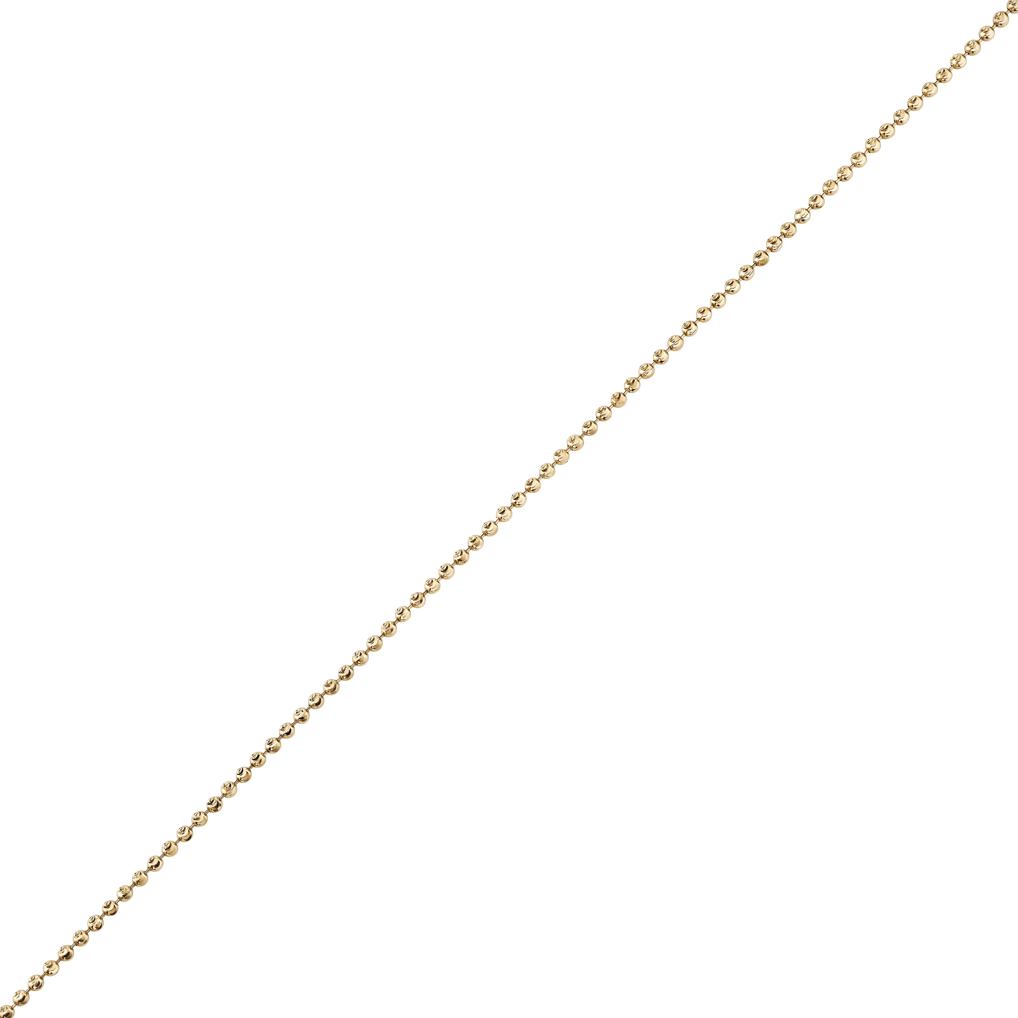 Crescent Cut Spot Chain Necklace