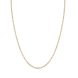 Crescent Cut Spot Chain Necklace