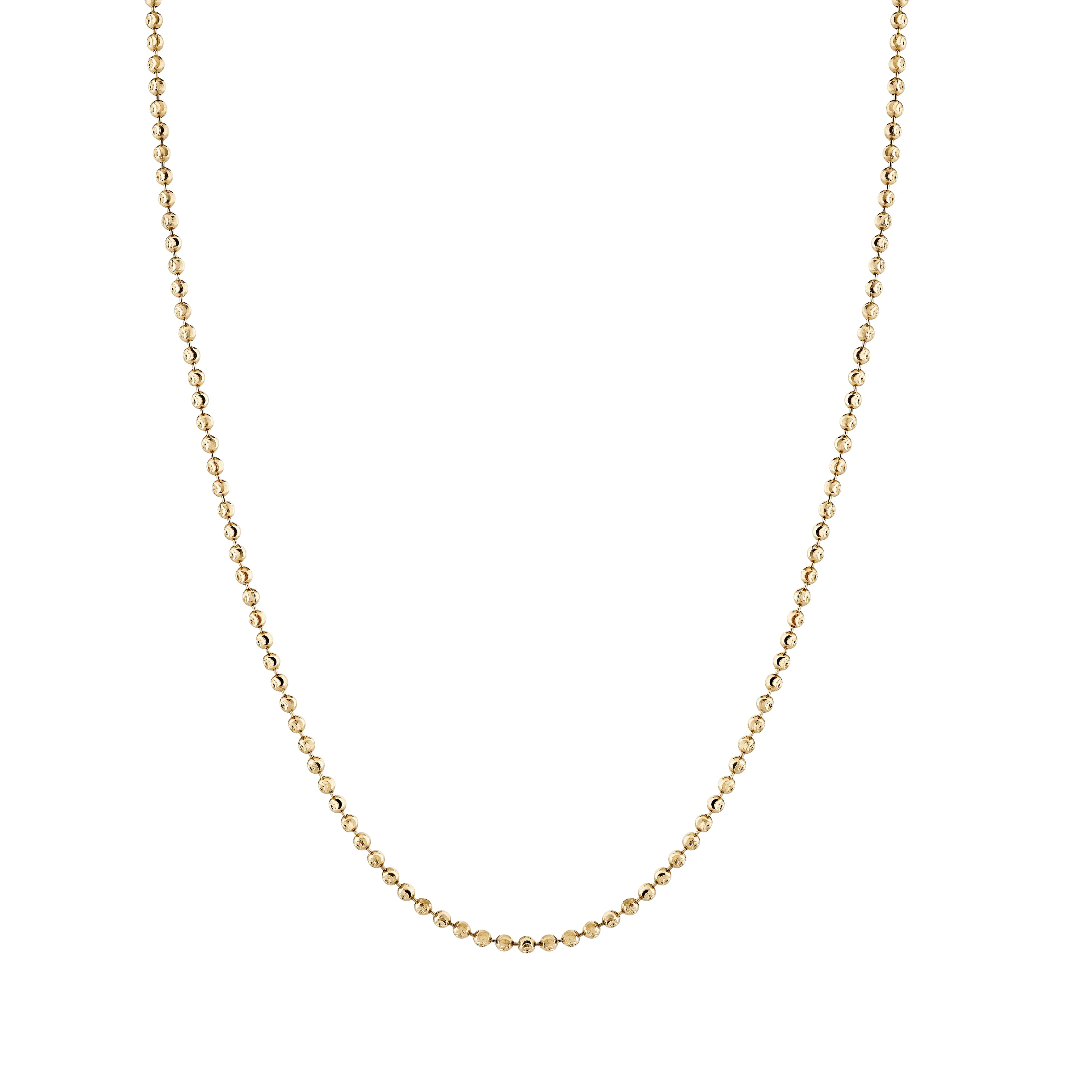 Crescent Cut Spot Chain Necklace