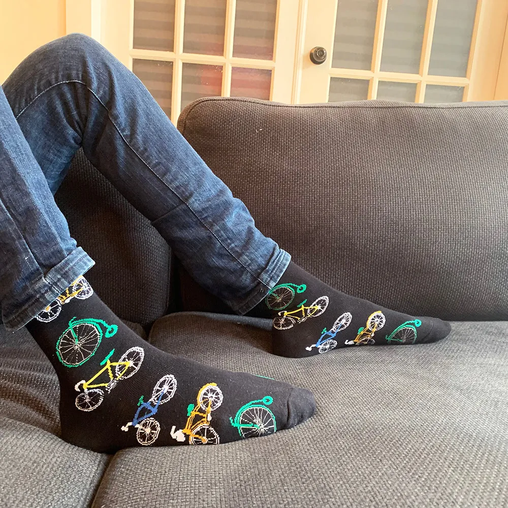 Crew Socks | Funky Socks - Bicycle