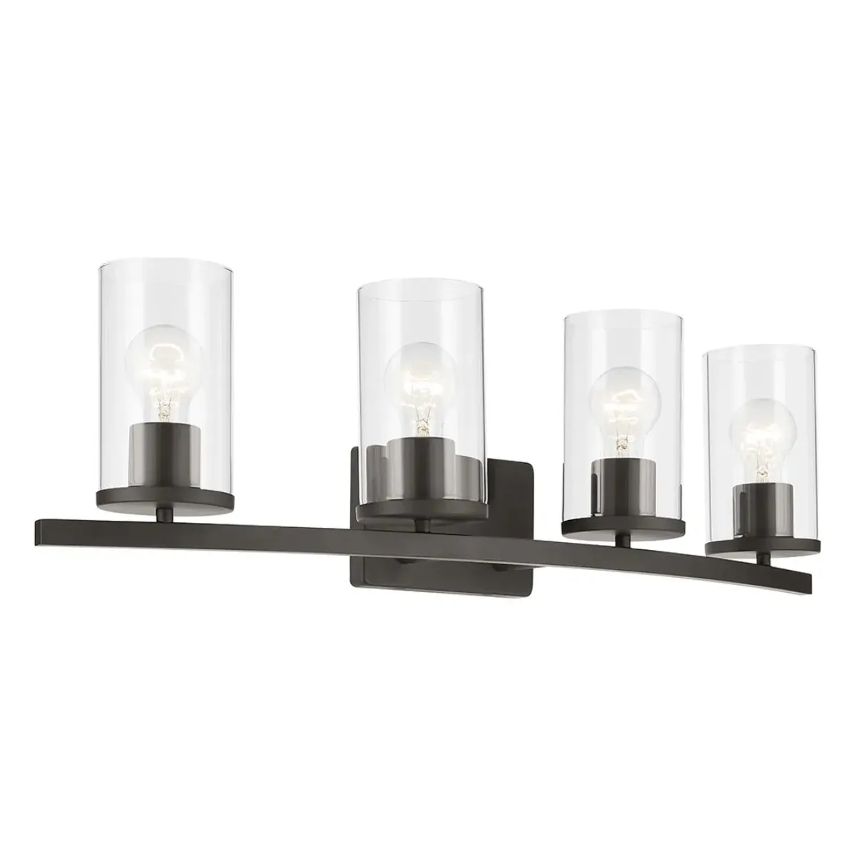 Crosby 31 In 4-Lights Bathroom Vanity Light, Bronze Finish