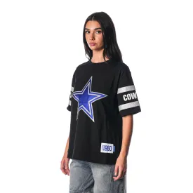 DALLAS COWBOYS DROP SHOULDER SS TEE - BLACK