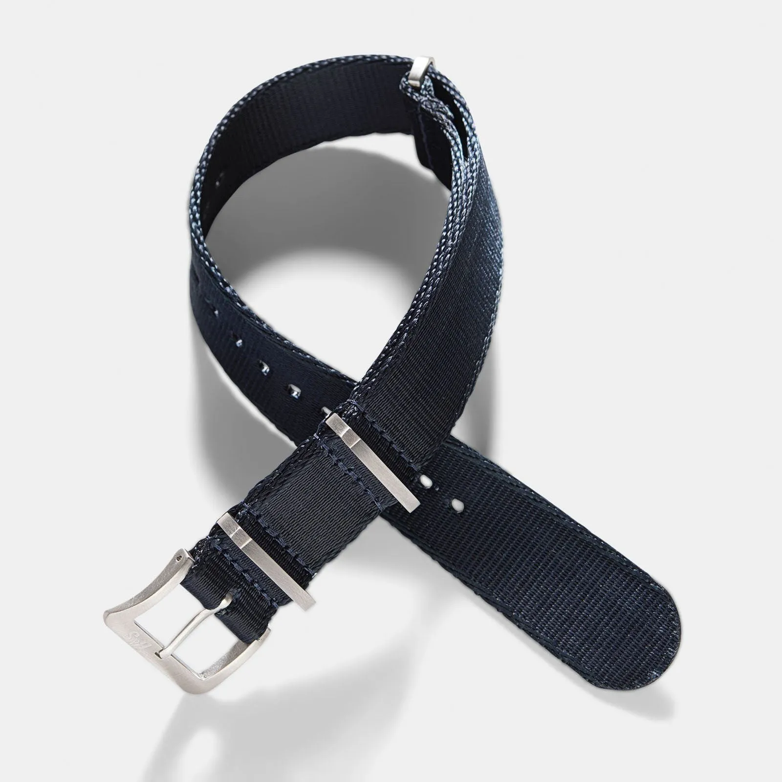 Deluxe Nylon Single Pass Watch Strap Navy Blue