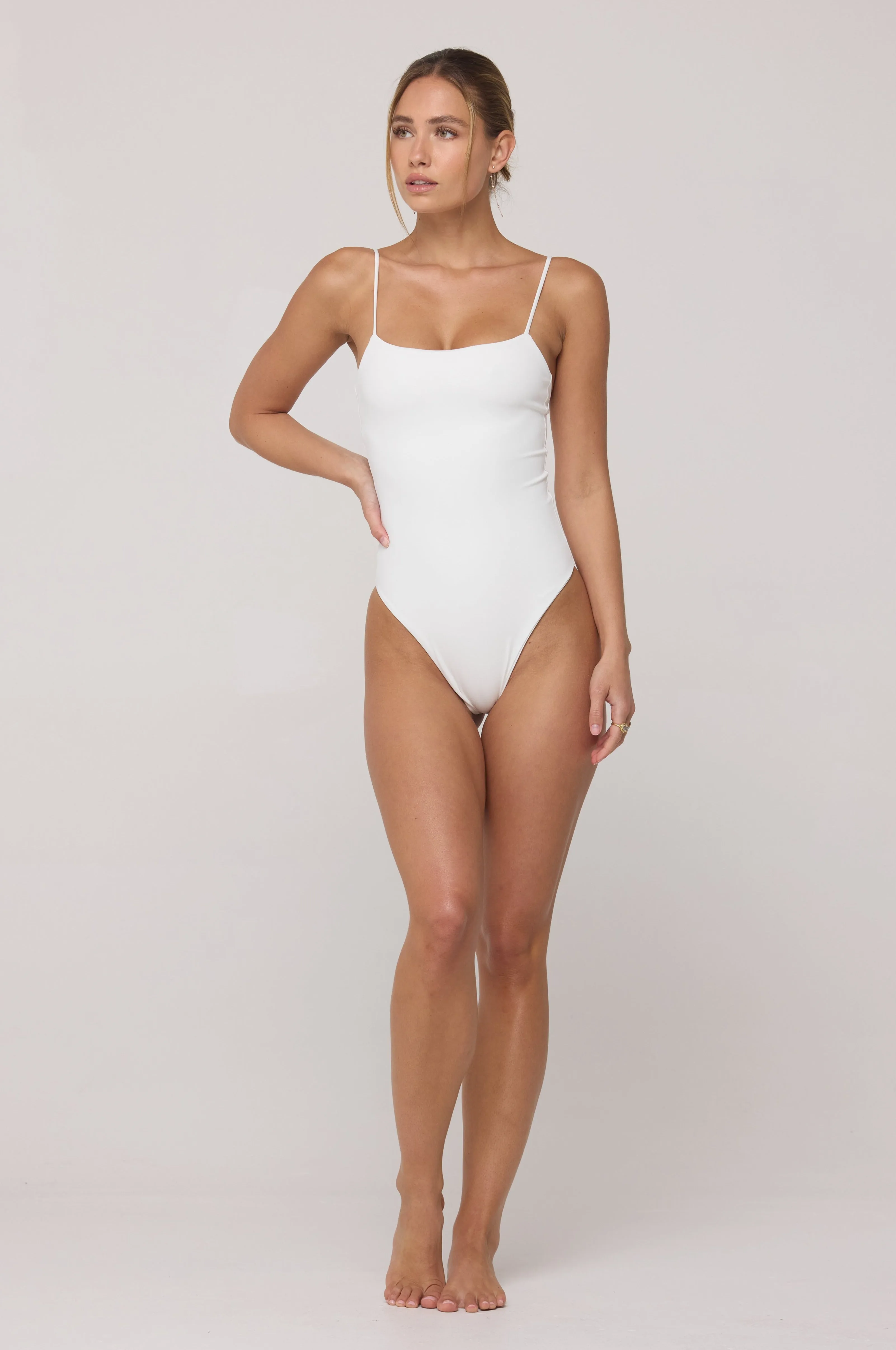 Dominick One Piece Swimsuit in White