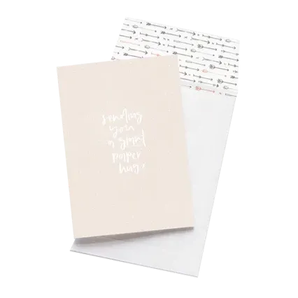 Emma Kate Co. Greeting Card - Sending You A Giant Paper Hug