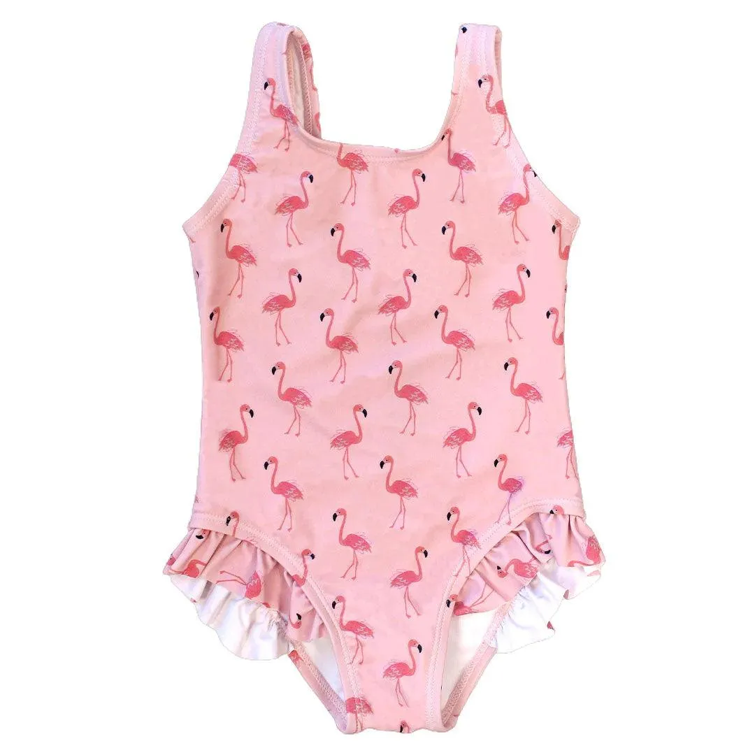 Fancy Flamingo Girls Swimsuit