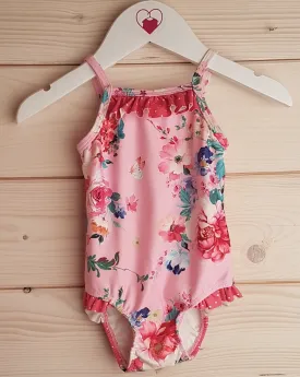 Floral Pink Swimsuit (6-9 Months)