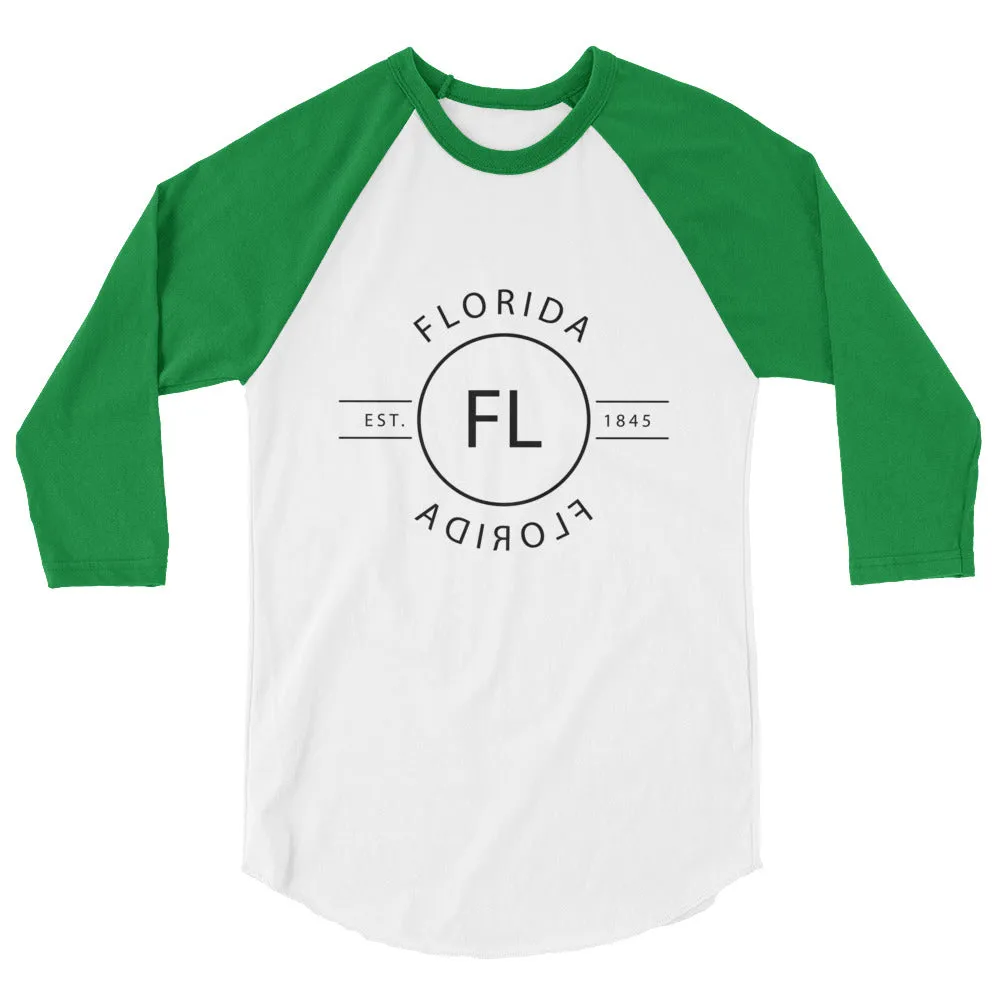 Florida - 3/4 Sleeve Raglan Shirt - Reflections