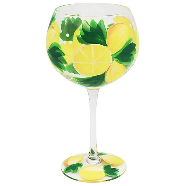 Fruity Gin glass Lemons