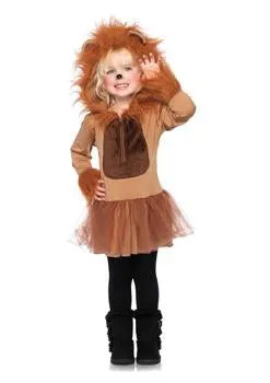 Girl's Cuddly Lion Costume