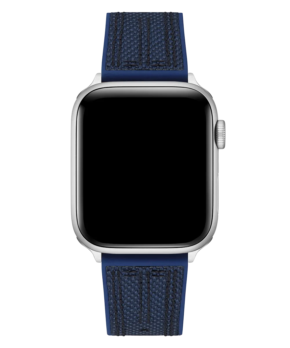 GUESS Nylon on Silicone Band for Apple 42-44 mm Watch