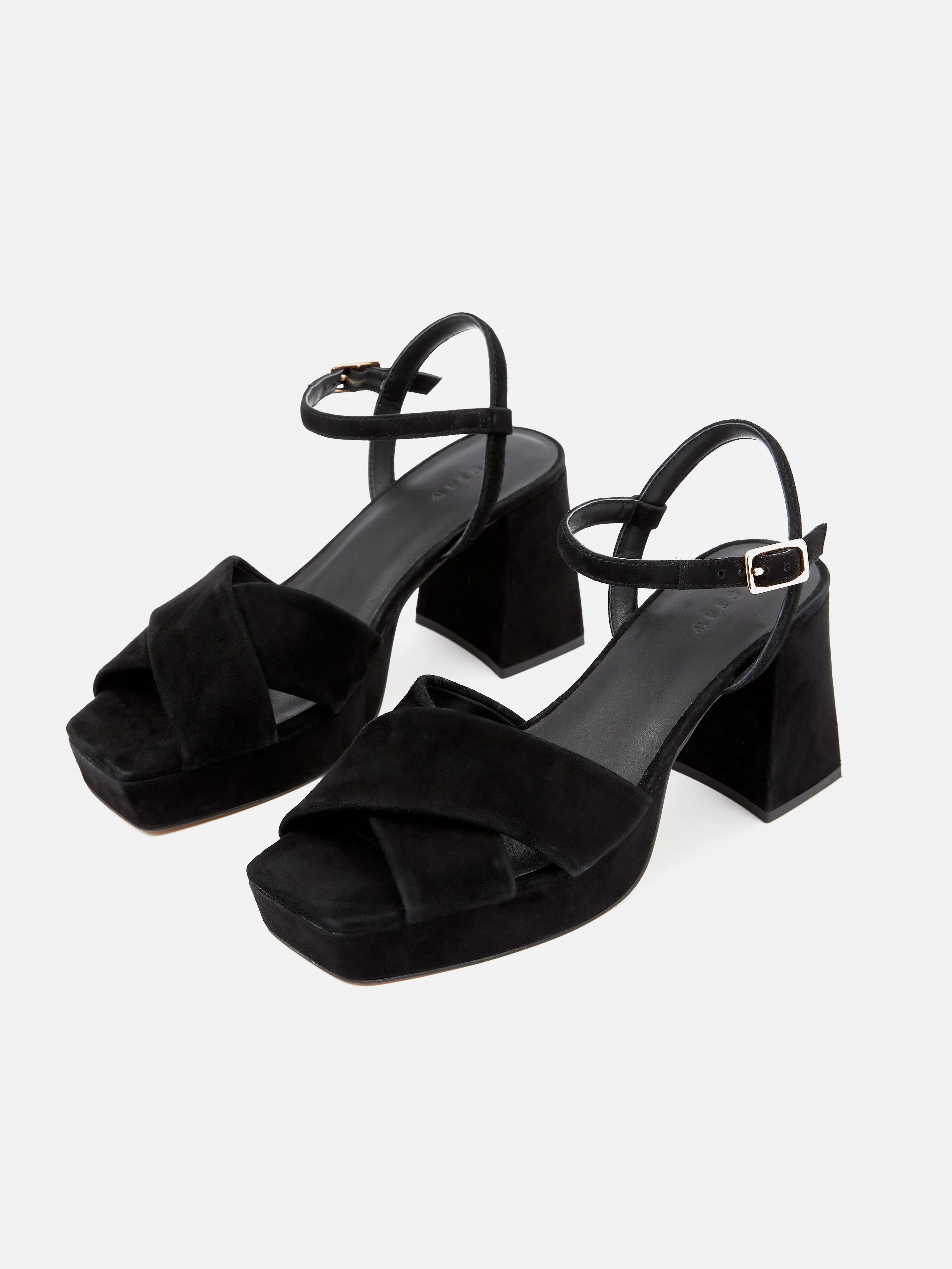 Hanna Platform Sandal | Black