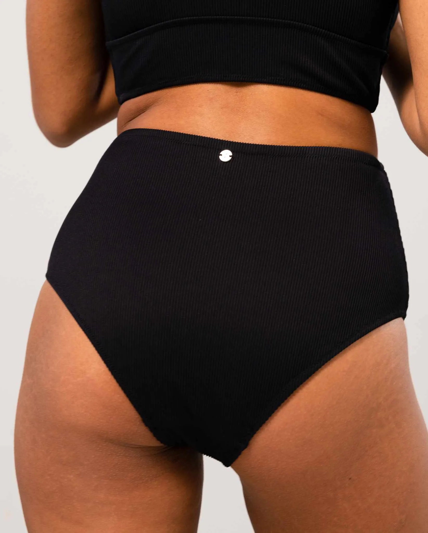 Highwaist Bikini Briefs - Black