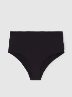 Highwaist Bikini Briefs - Black