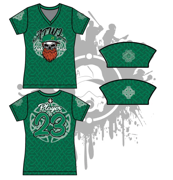 Irish Pride Womens Full Dye Jersey