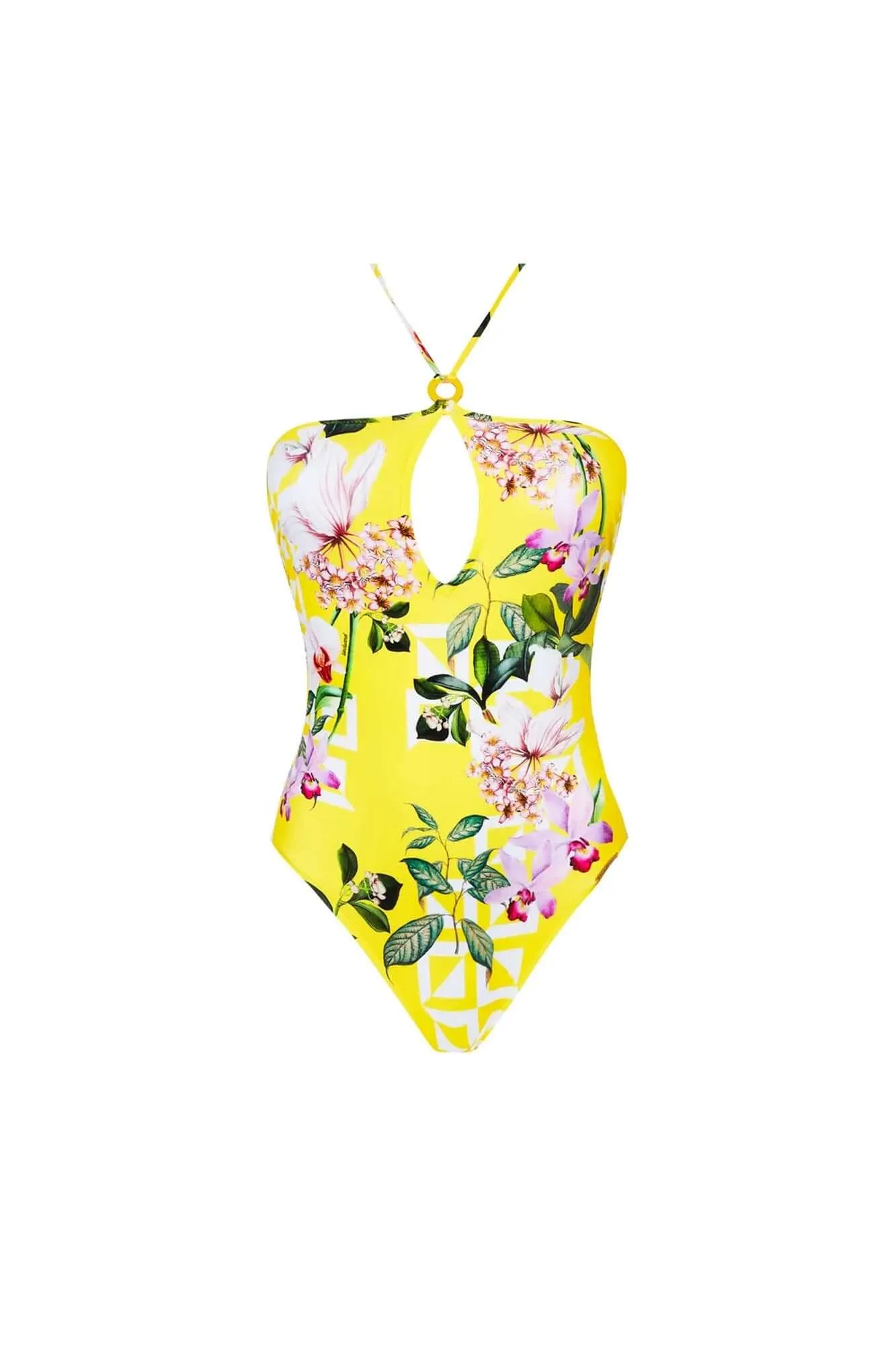 Jardin Delice No-Wire Halter One-Piece Swimsuit