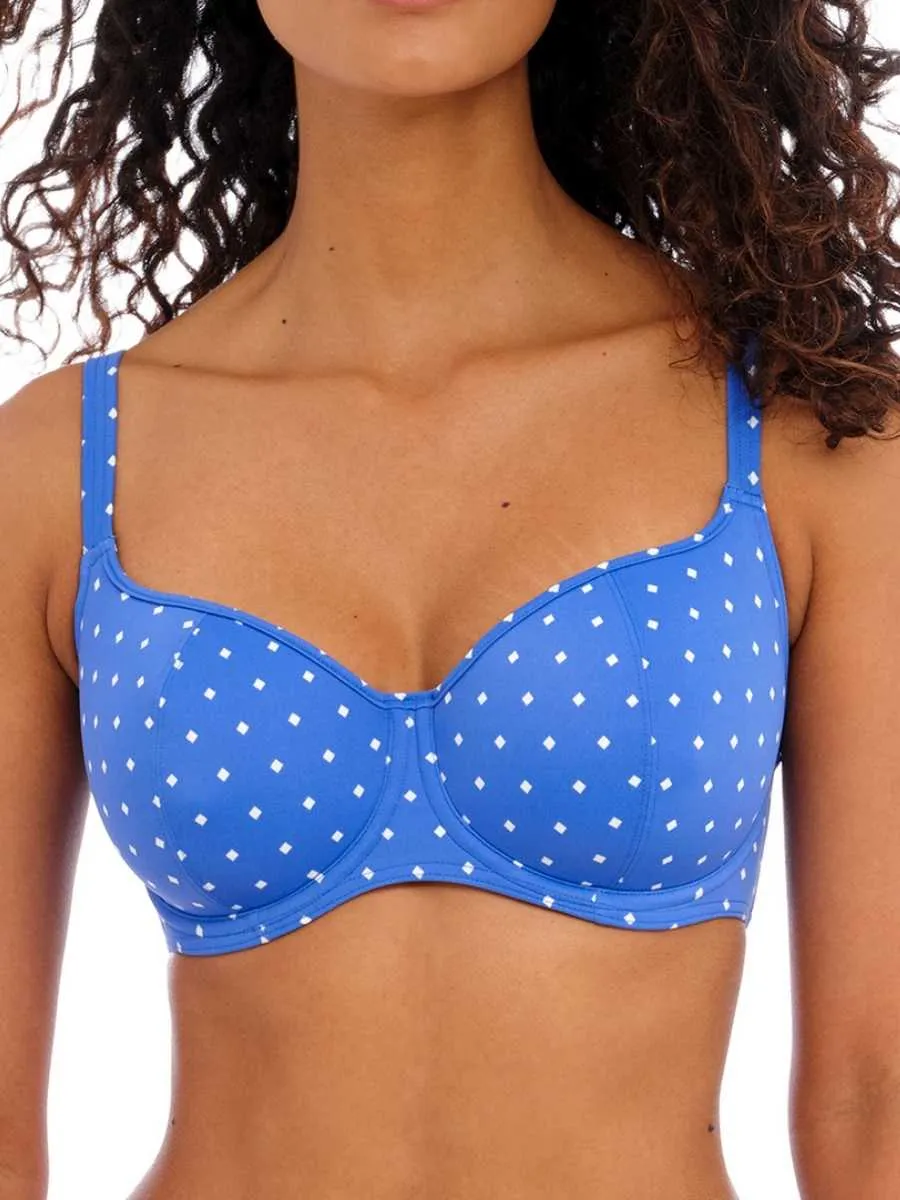 Jewel Cove Sweetheart Bikini Top - Azure