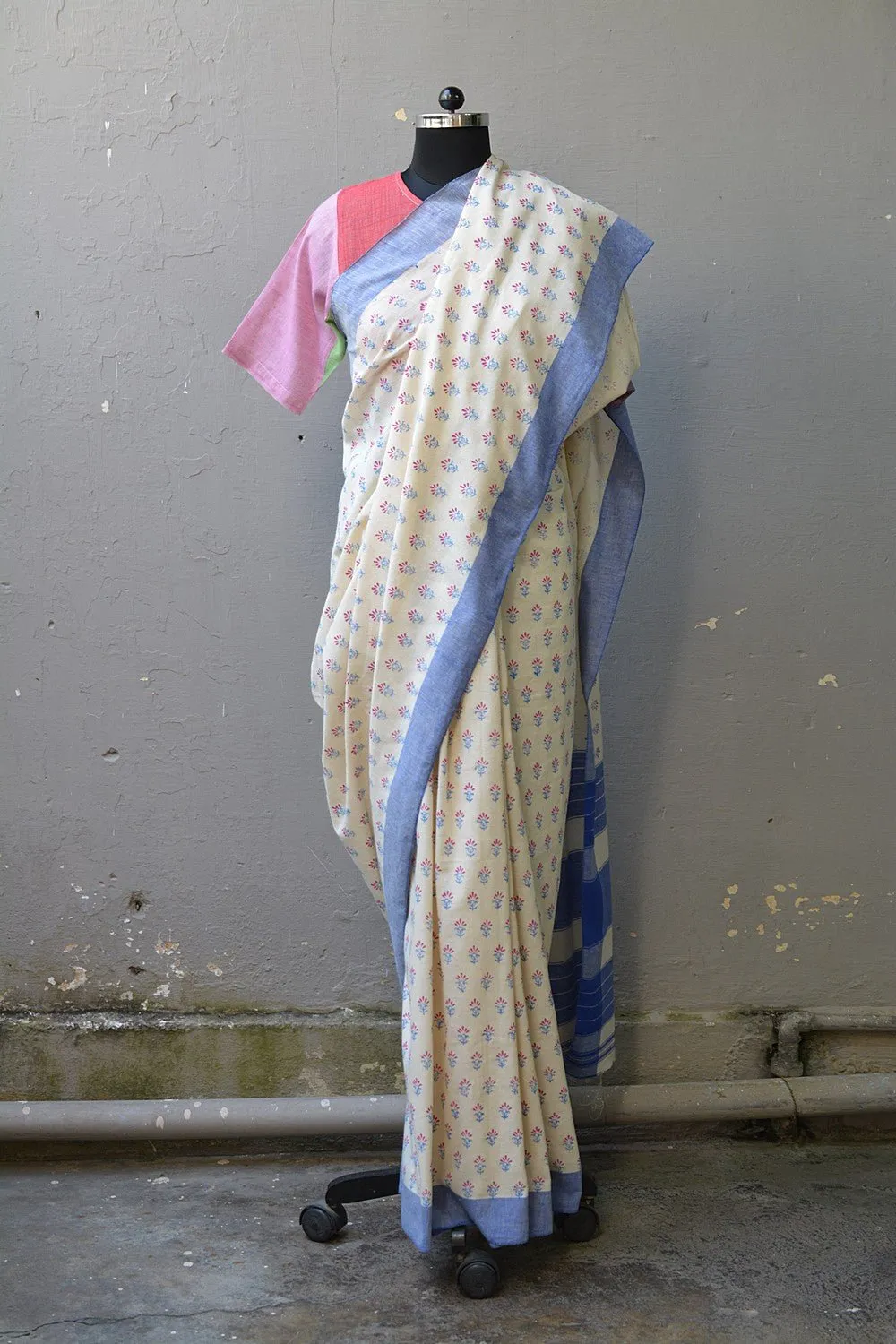 Karnataka Saree - Block Printed