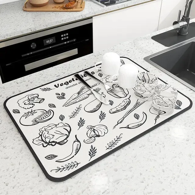 Kitchen Countertop Absorbent Mat