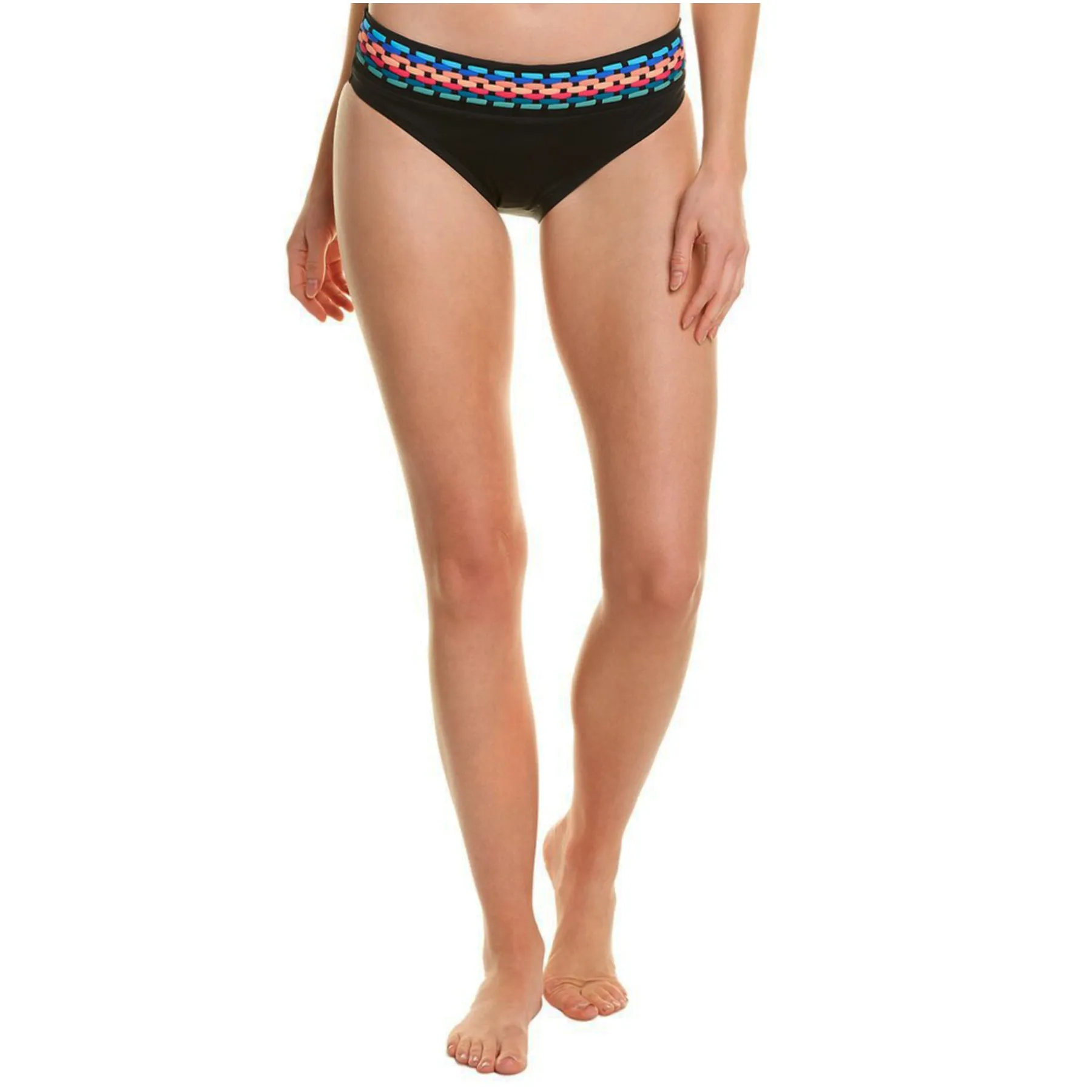 La Blanca Women's Midster Macrame Fast-Drying Swim Bikini Bottom