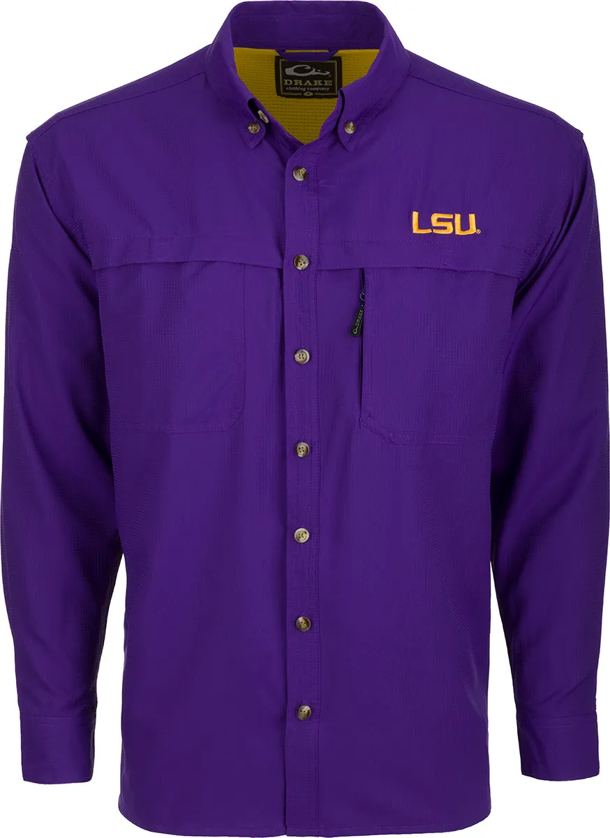 LSU L/S Mesh Back Flyweight Shirt