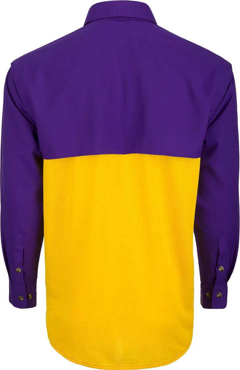 LSU L/S Mesh Back Flyweight Shirt