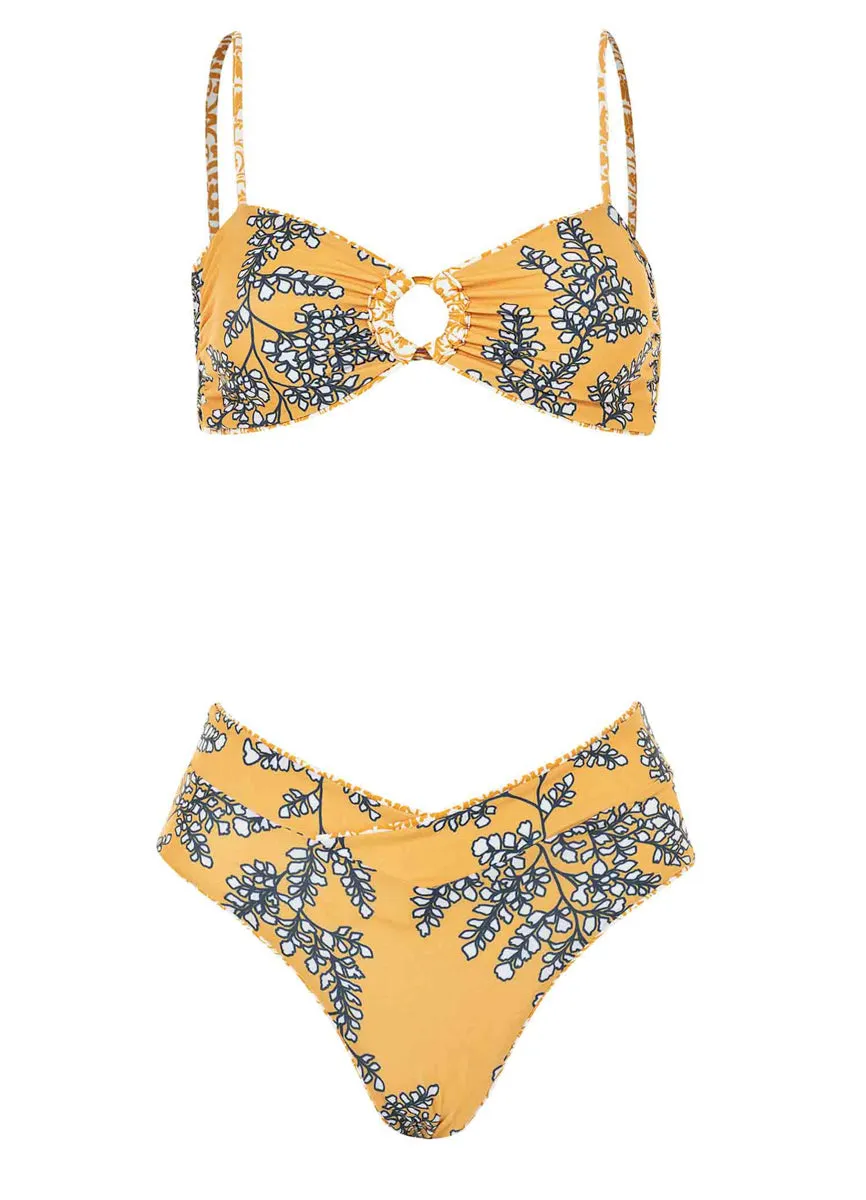 Maaji Amber Tribal Jannine Mid Rise Bikini Bottom