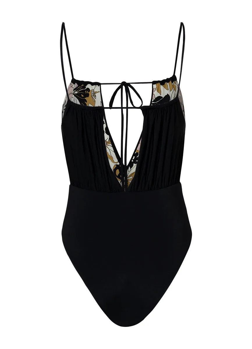 Maaji Midnight Ash Audrey V Plunge One Piece