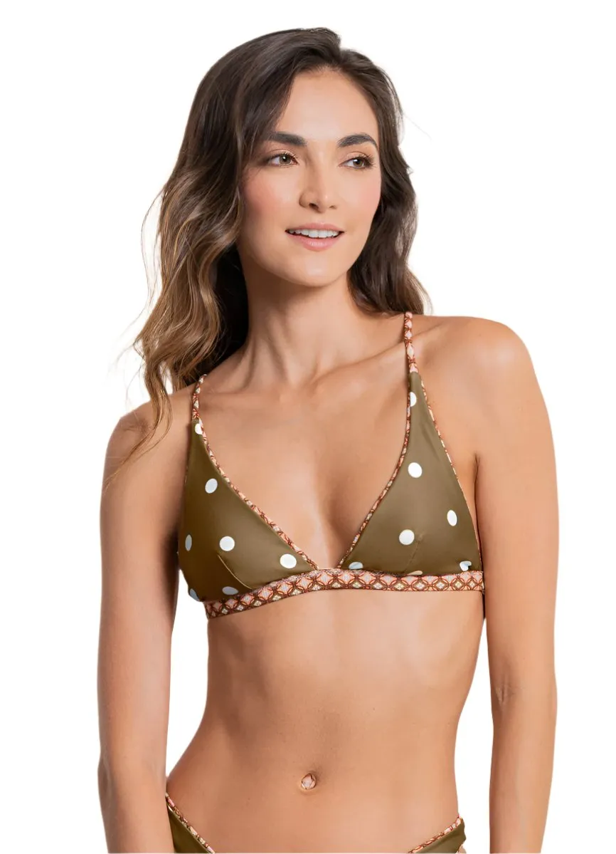 Maaji Mosaico Ivy Fixed Triangle Bikini Top