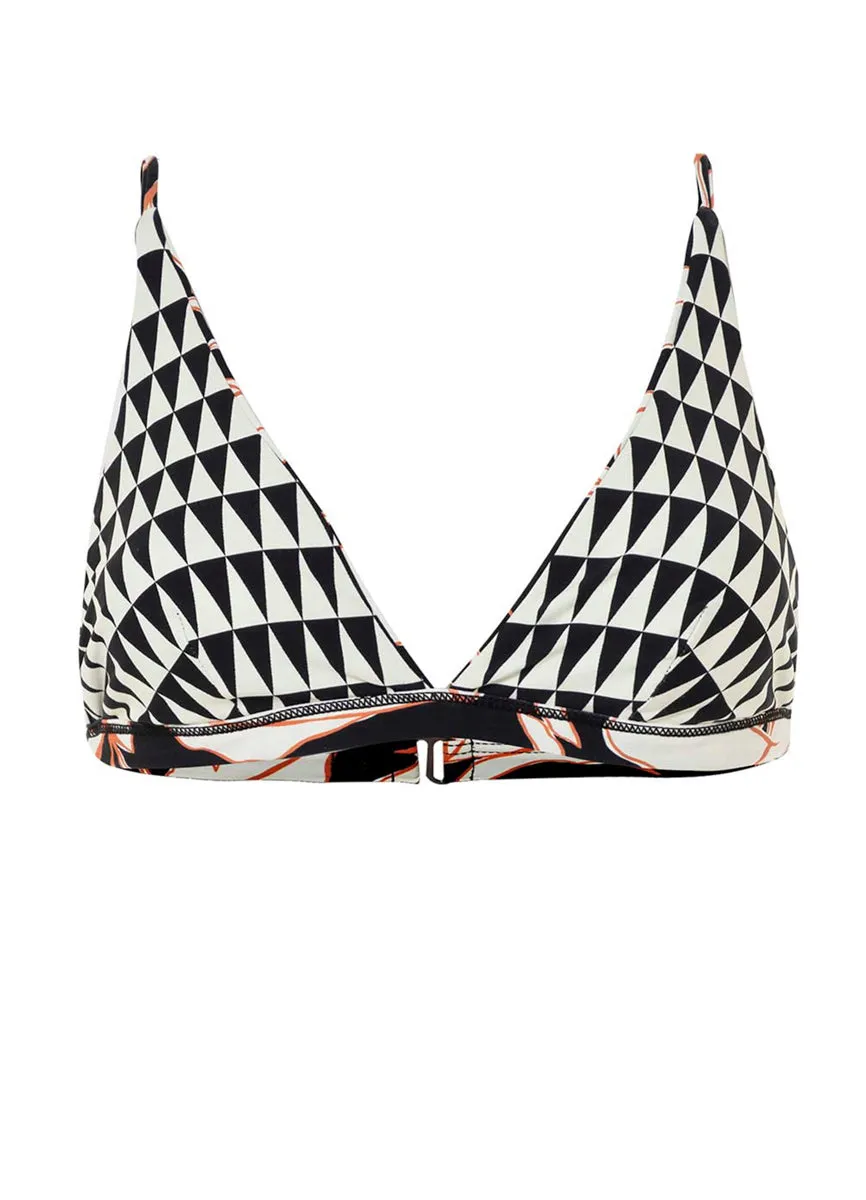 Maaji Opal Leaves Vitta Fixed Triangle Bikini Top