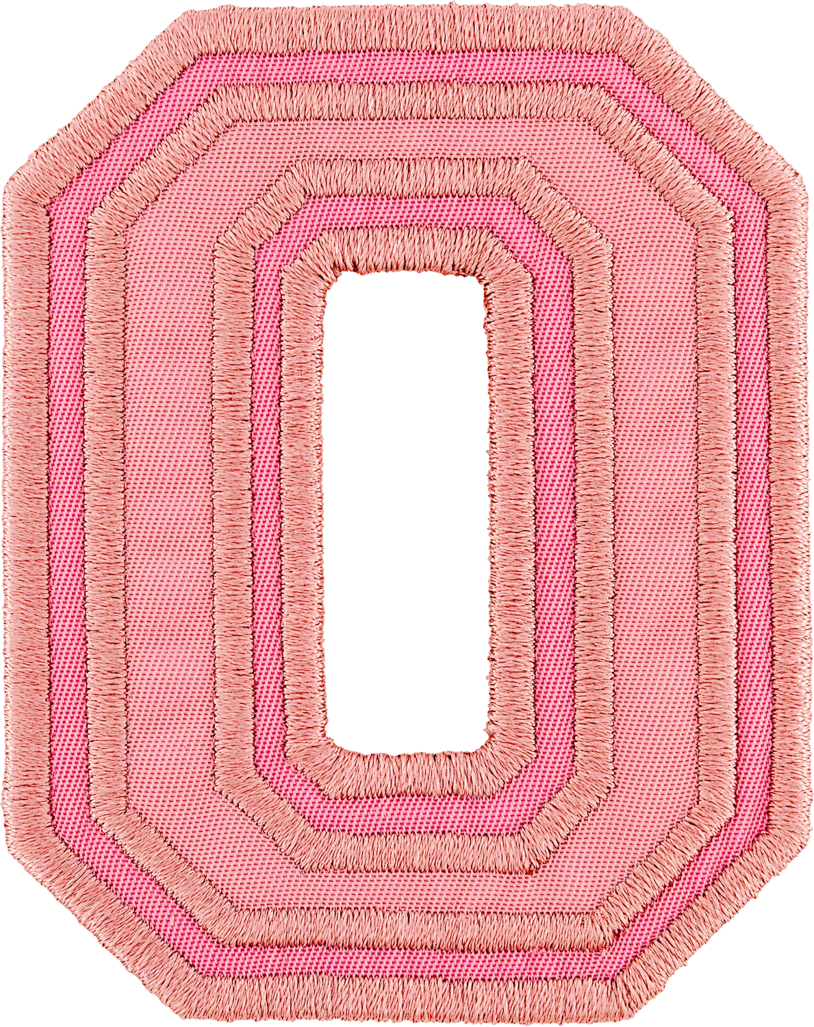 Mauve Varsity Nylon Letter Patch